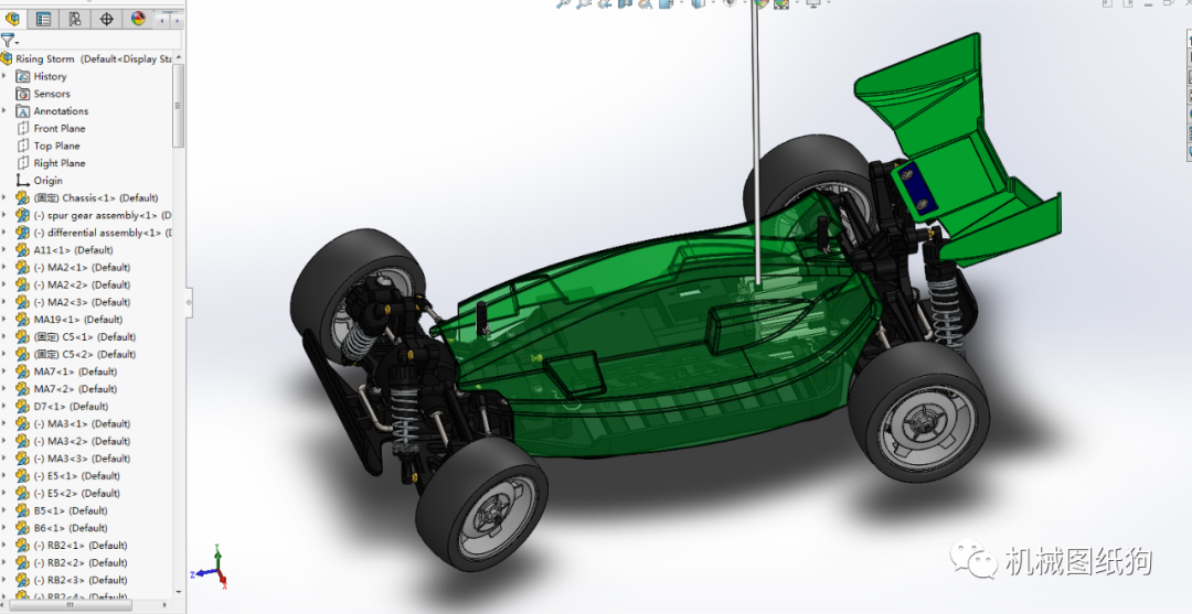 【rc遥控车】tamiya df-02比例模型遥控车3d数模图纸