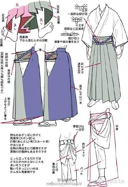 也有和服袴(都是文化交汇的结果)