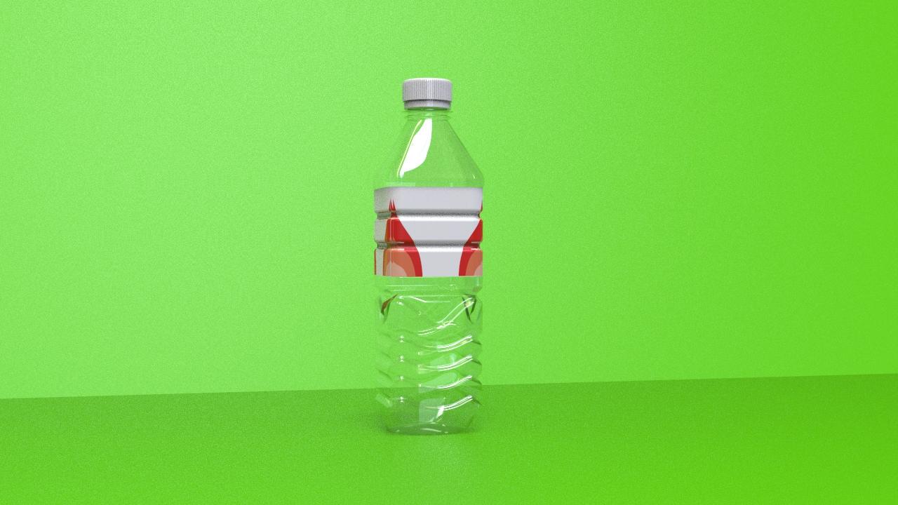 solidworks画矿泉水瓶,solidworks画创意玩偶 solidworks建模矿泉水瓶渲染图欣赏