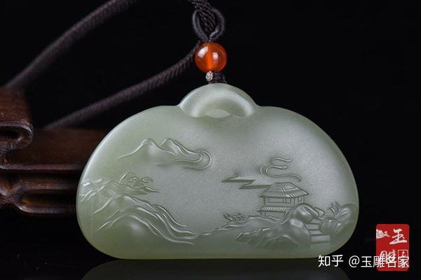 玉上一方云水间看山水玉雕如何铸就我们的精神世界