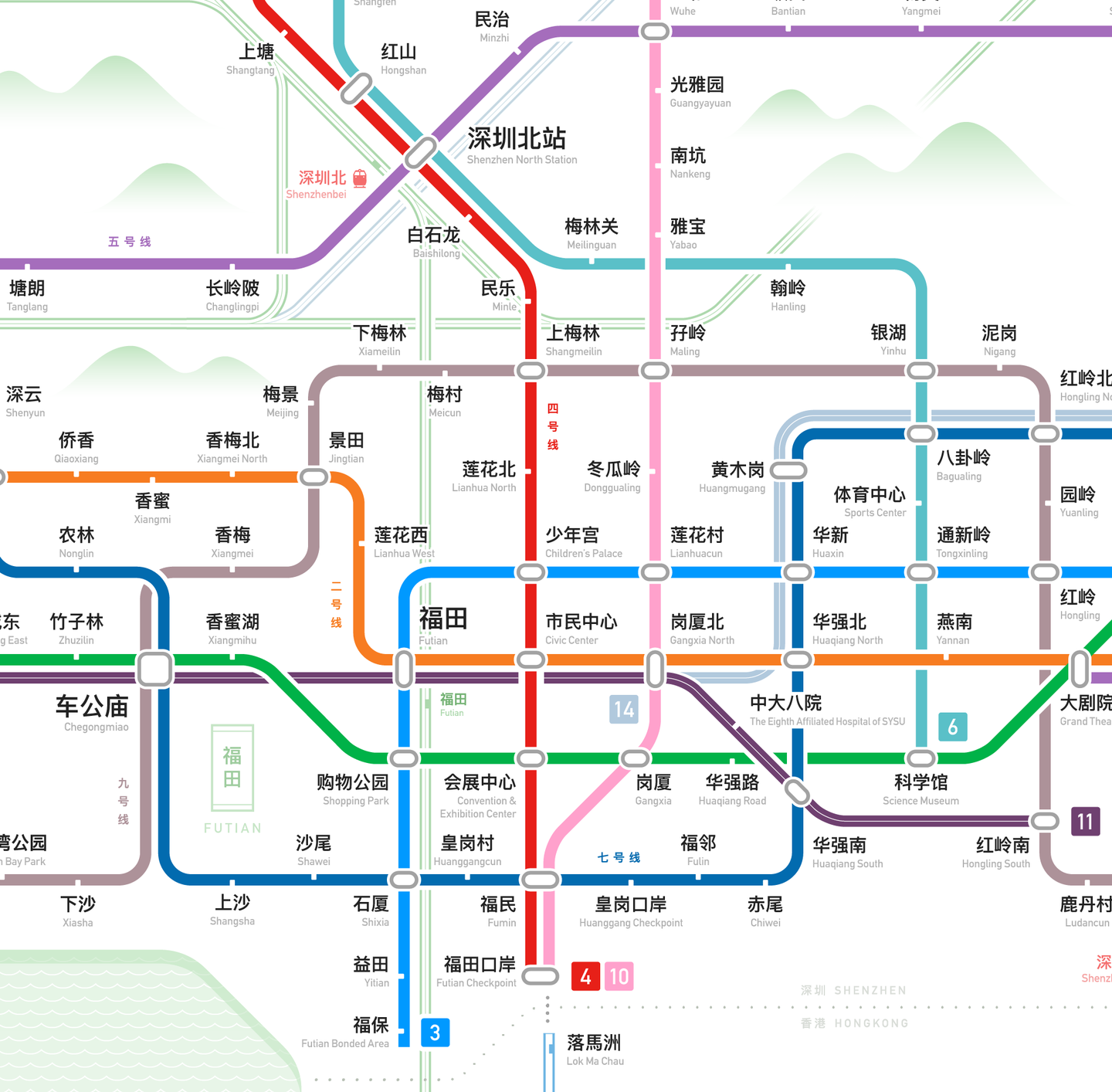 深圳轨道交通图20202025