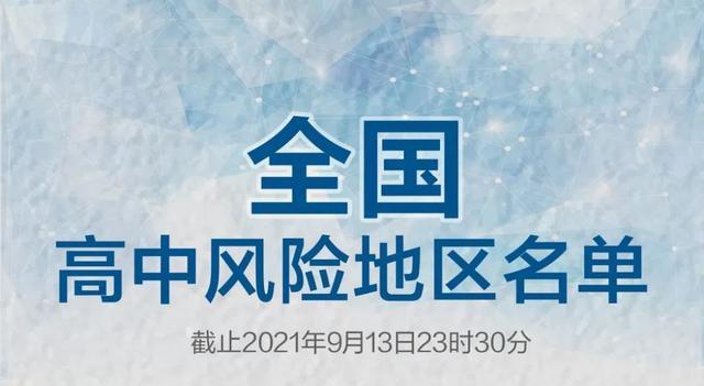 双节将至最新全国中高风险地区汇总2个高风险地区5个中风险地区