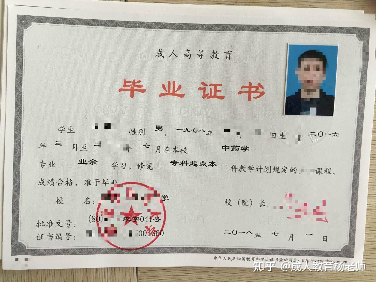 成人本科可以考中药学专业吗?