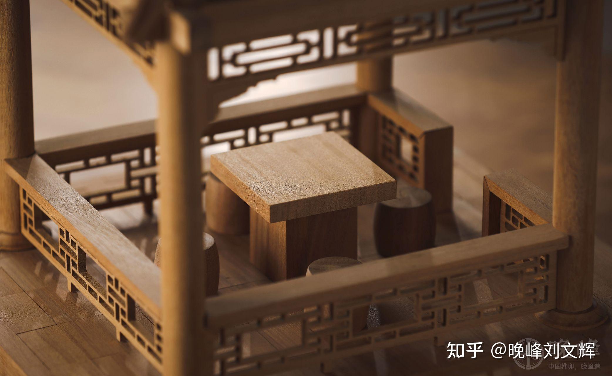 故宫凝香亭实木榫卯积木