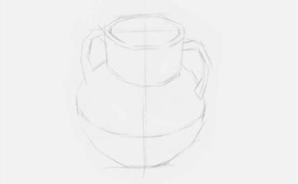 素描入门陶罐的画法步骤讲解