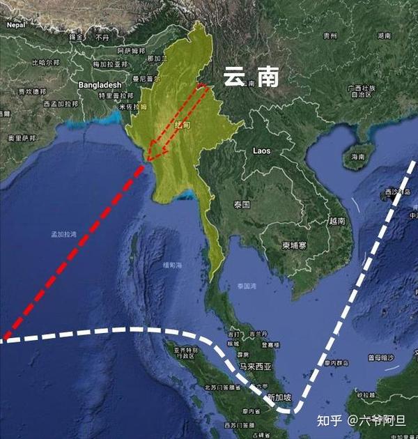 缅甸是我们在西南方向唯一能找到出海口的邻国