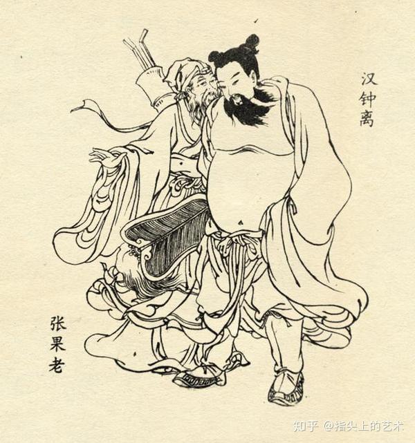 我是雕刻师,八仙人物白描图集