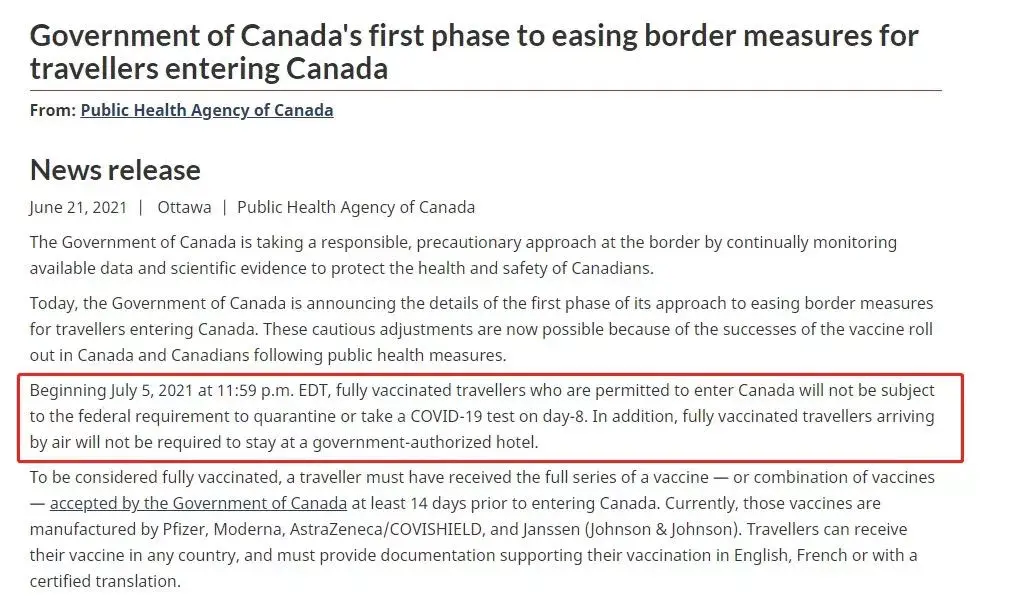 加拿大新移民可凭登陆纸入境放宽多条边境限制
