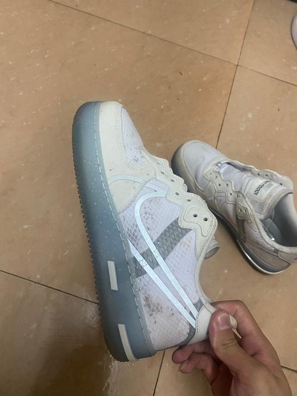 nike af1骨白冰蓝如何去霉?