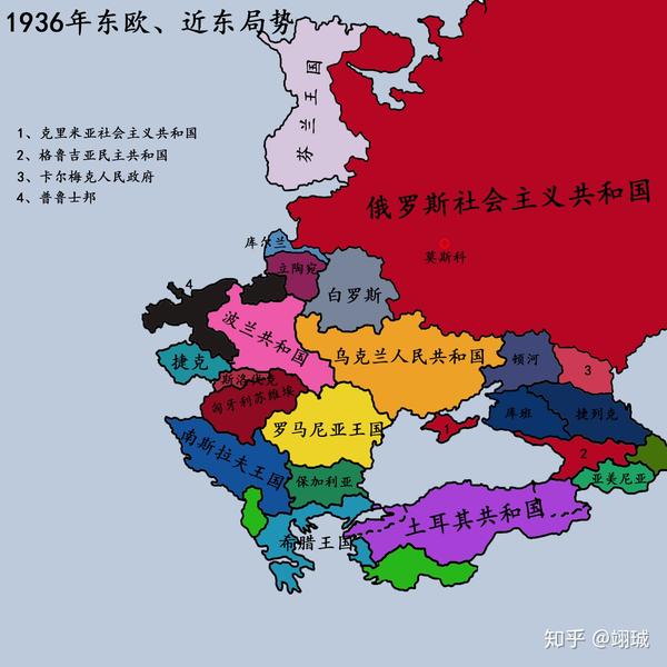 中东欧地图