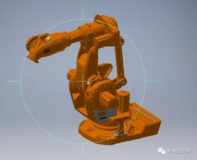 【机器人】abb irb6660六轴机器人造型3d图纸 inventor设计