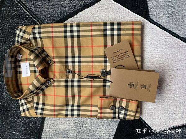 burberry衬衫真假对比