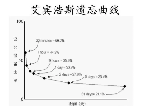 回想周期的最好参照标准,就是 艾宾浩斯遗忘曲线.