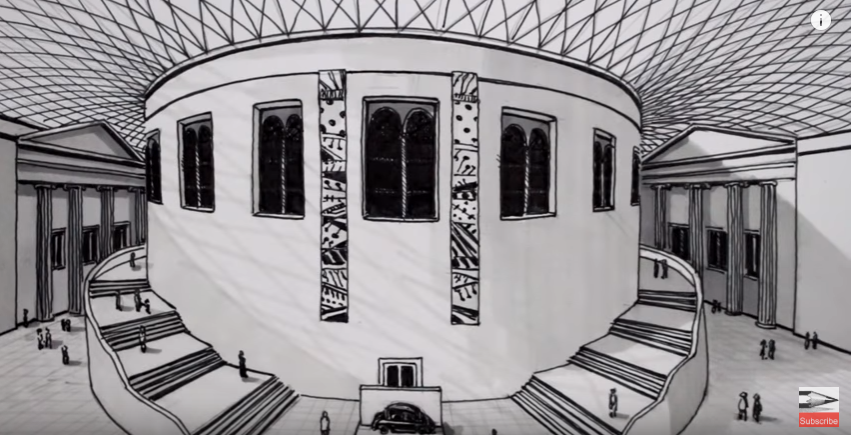 9分钟教你画出大英博物馆大厦