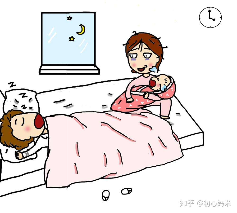 整夜抱娃睡让我疲惫不堪,老公却鼾声如雷,我该踢醒他起来抱娃吗?