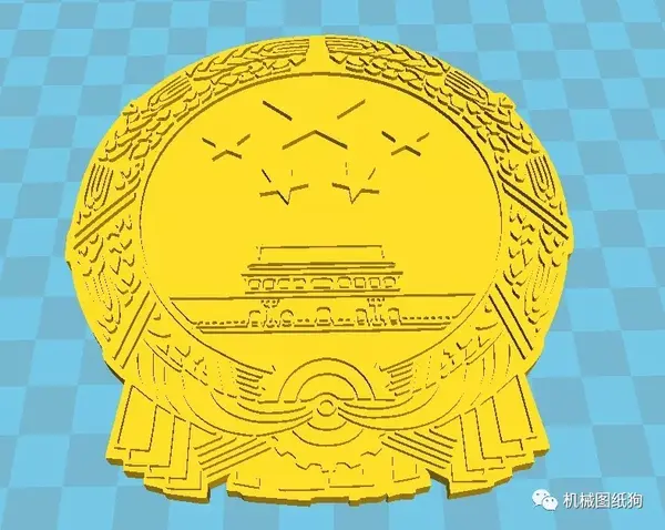 【3d打印】国徽模型3d打印图纸 stl格式