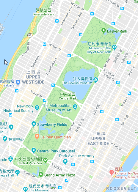 central park,坐落于美国纽约曼哈顿,占地面积843英亩,约3.