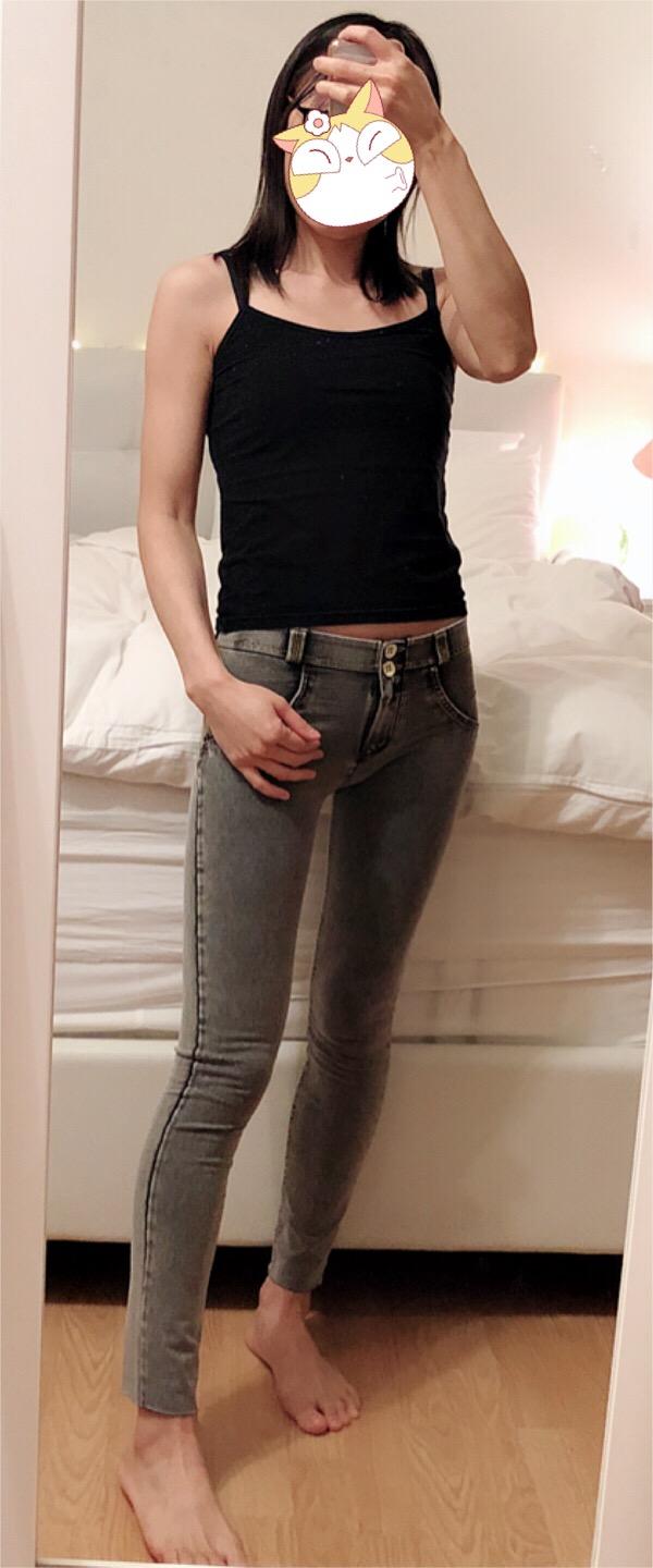 腰细屁股翘的女生怎么买裤子?