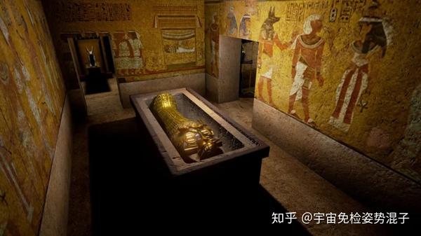古埃及新王国时期第十八王朝的法老图坦卡门的黄金墓