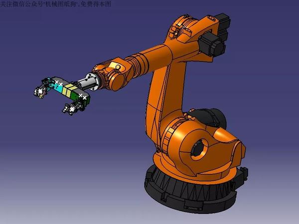 机器人21爪机器人机械臂3d模型图纸stp格式