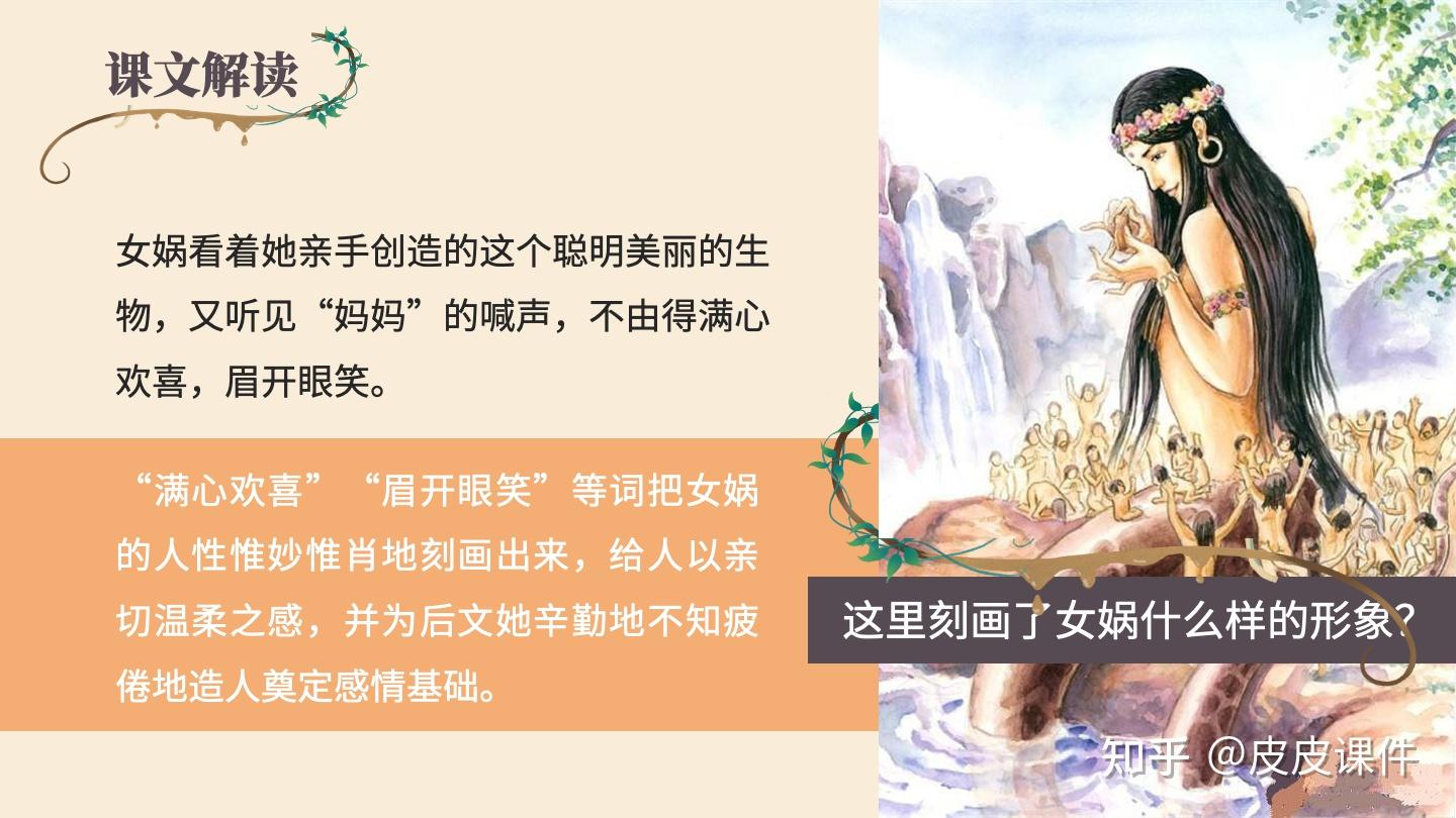 女娲造人免费ppt课件