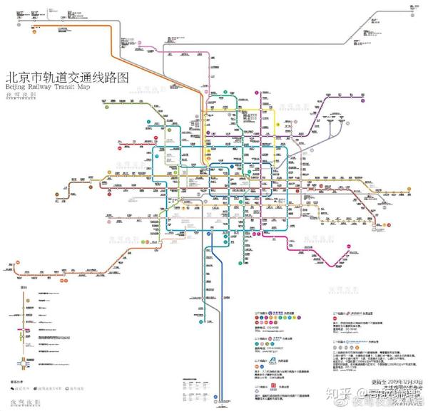 夜莺出品 | 北京市轨道交通线路图(更新至2020年03月30日)