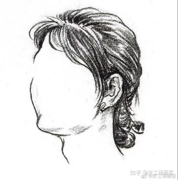 速写头发练习 - 知乎