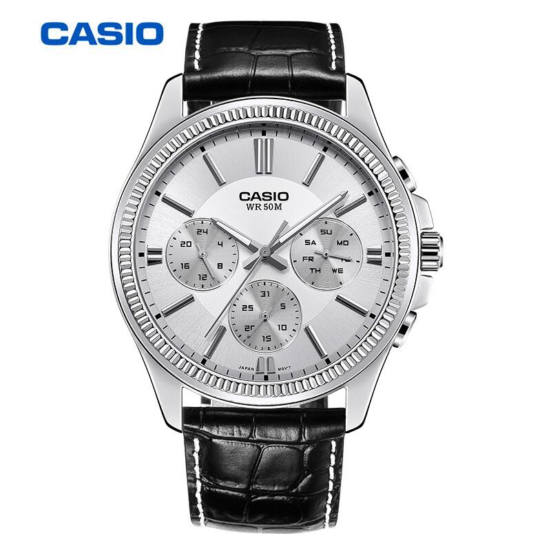 598 现价 ￥ 398 卡西欧(casio)手表 大众指针系列 石英男表 mtp-1375