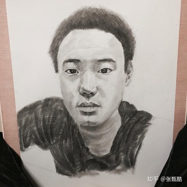 请帮忙点评我的素描头像?