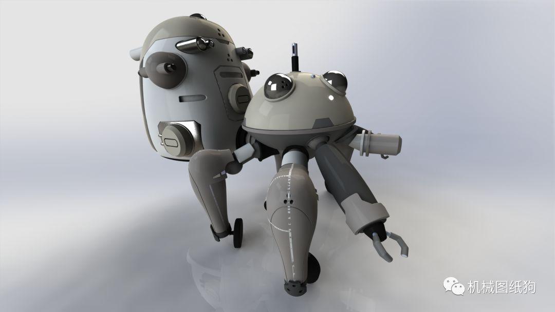 【机器人】tachikoma攻壳机动队机器人模型造型3d图纸