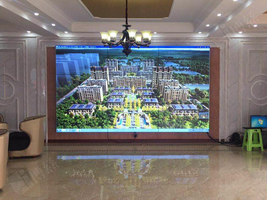 博慈35mm55寸液晶拼接屏进驻河北秦皇岛售楼中心
