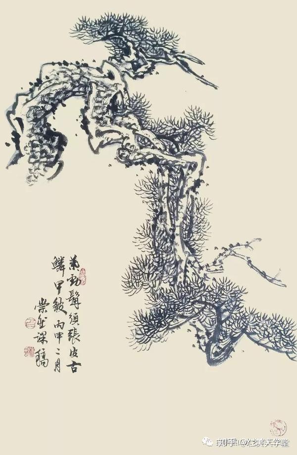 连载值得收藏的88种松树画法课稿一