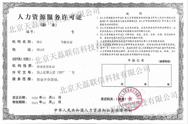 深圳人力资源许可证办理详情!