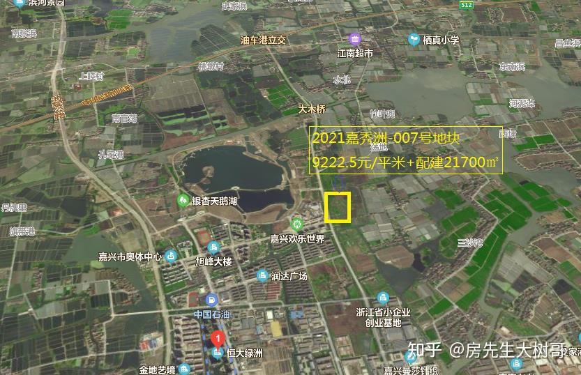 嘉兴油车港地块土拍实际楼面价1.12w,别问为什么