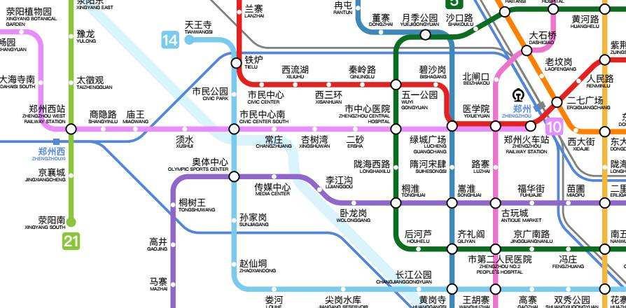 郑州12号线地铁线路图,郑州地铁12号线规划图 最新郑州3号线地铁9月试运行其他地铁最新情况