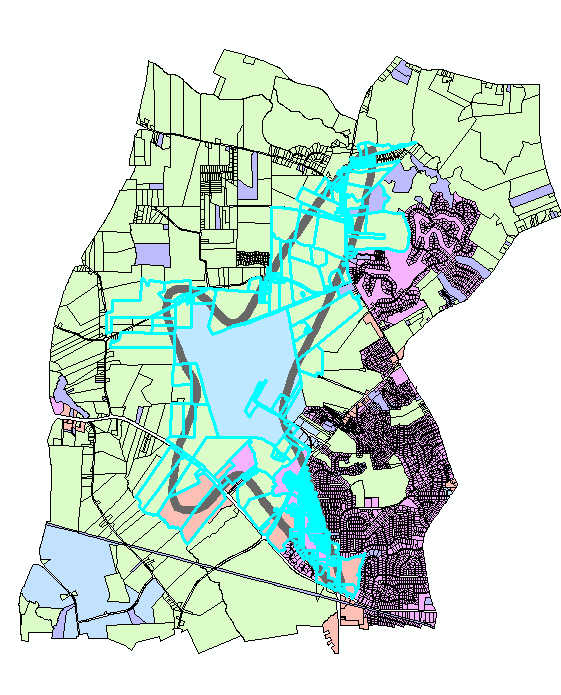 arcgis教程13机场噪音区影响的土地利用数据统计