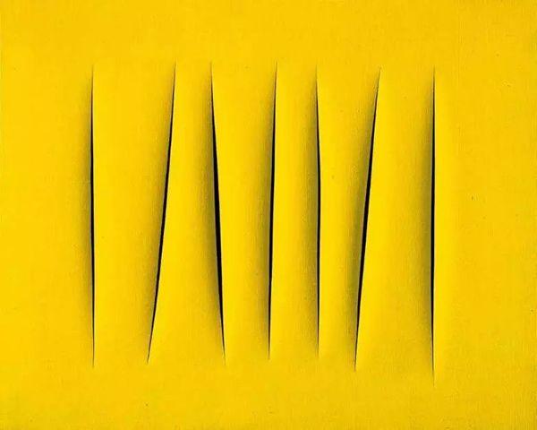 而lucio fontana(卢西奥·丰塔纳)就是那个被人拿来吐槽的例子