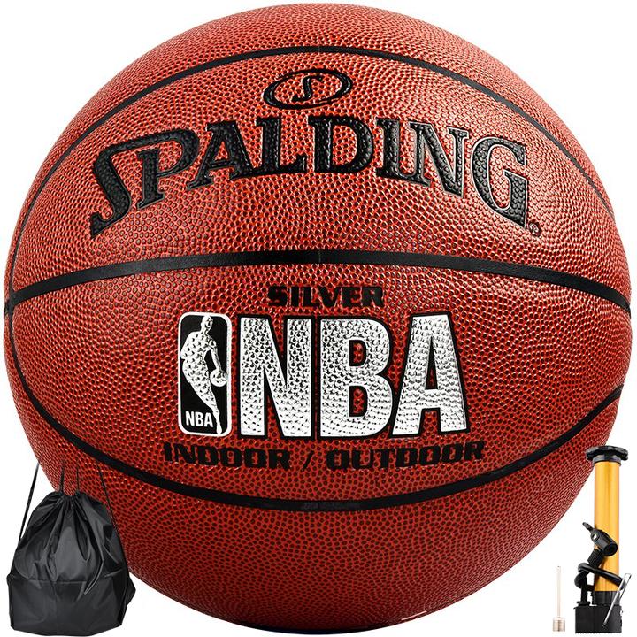 原价￥ 202 现价 ￥ 182 斯伯丁spalding nba比赛pu材质篮球室内外