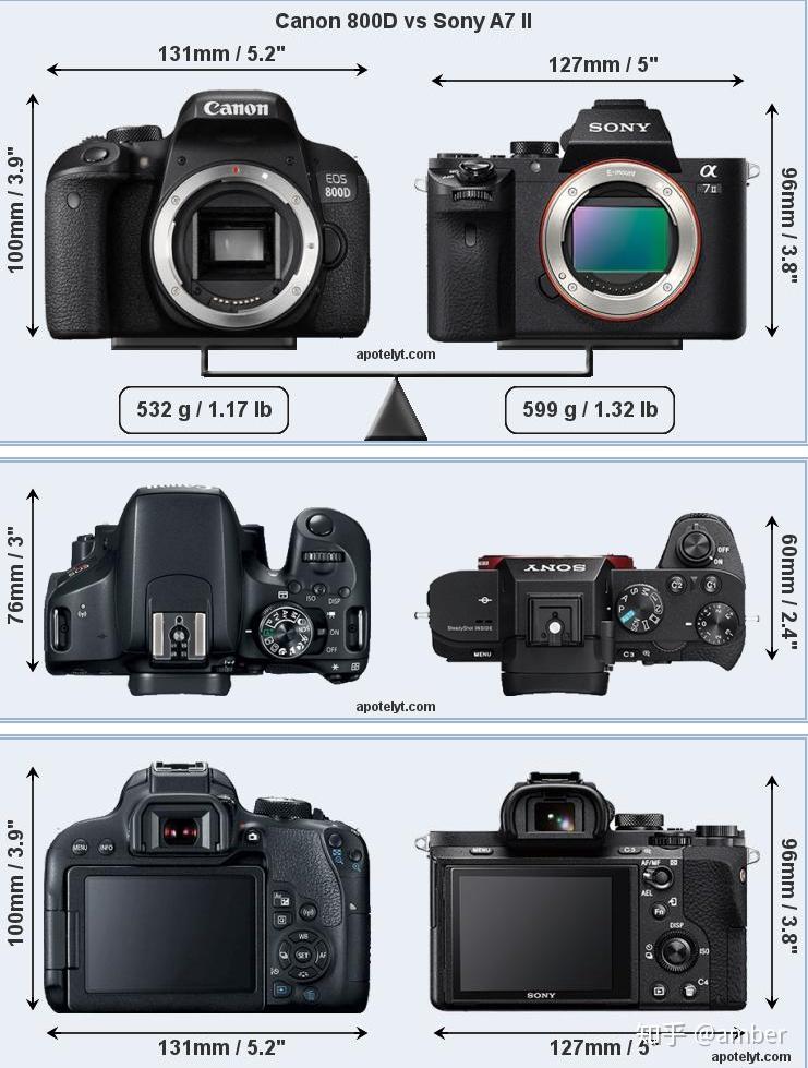 想买一个相机佳能800d和索尼a7m2如何选择