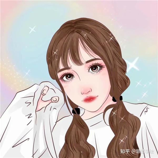 手绘头像图片女 适合永久做头像的图片 好看的微信头像女手绘图