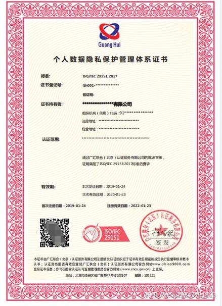 27701隐私信息安全管理体系认证