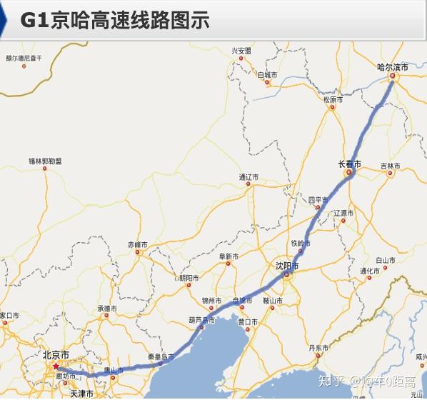 g2京沪高速公路:起点在北京,终点在上海,全长1262公里.