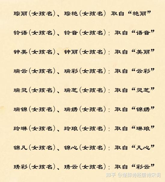 包姓女孩有寓意的国学经典名字诗经楚辞起名