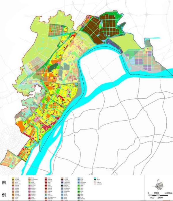 江北新区直管区土地利用规划图