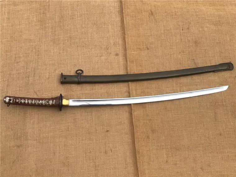 二战日军铁镡95式军刀 日本士官刀