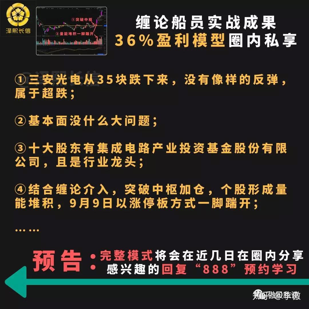 傲股私读丨泽熙缠论航线船员36的实战盈利模型分享预告