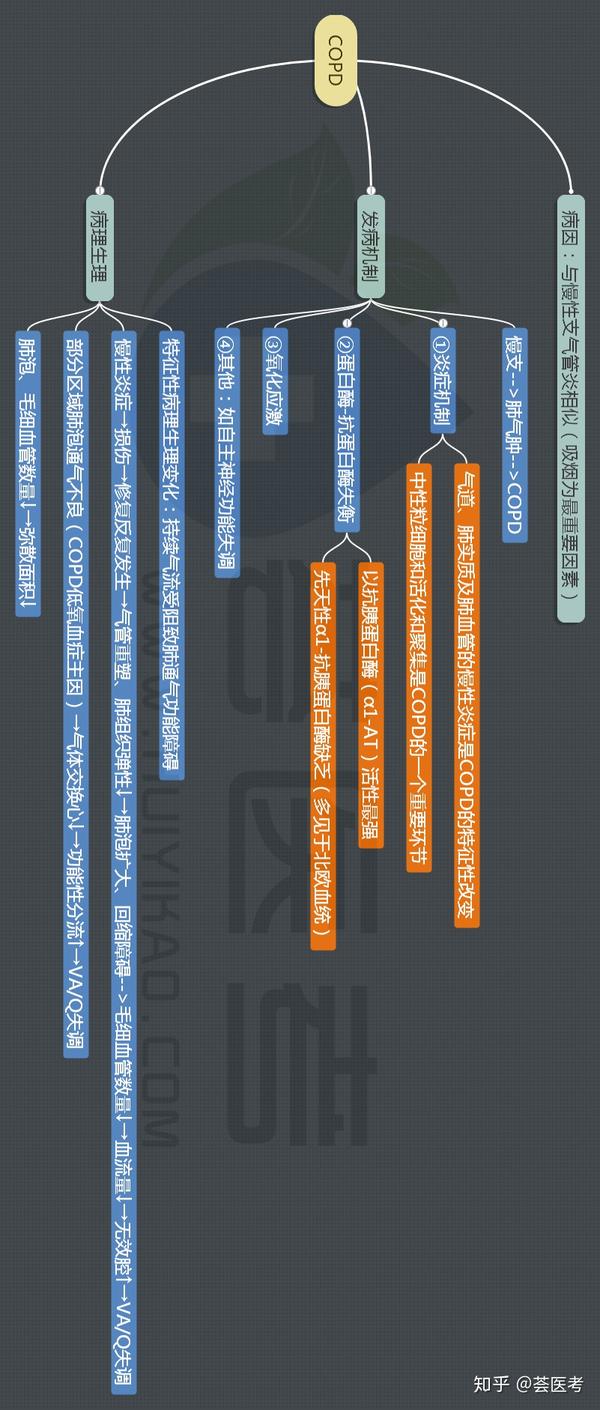 内科学思维导图——copd
