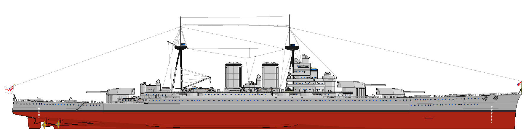 纳尔逊级战列巡洋舰设计图