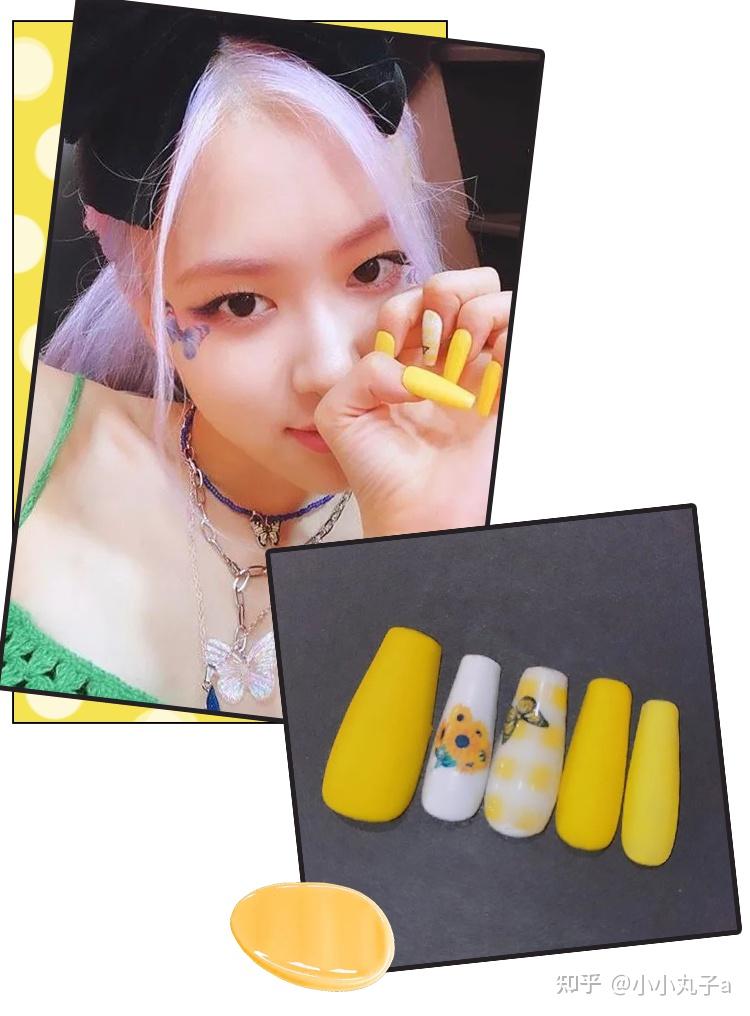 超火的blackpink美甲谁见不爱