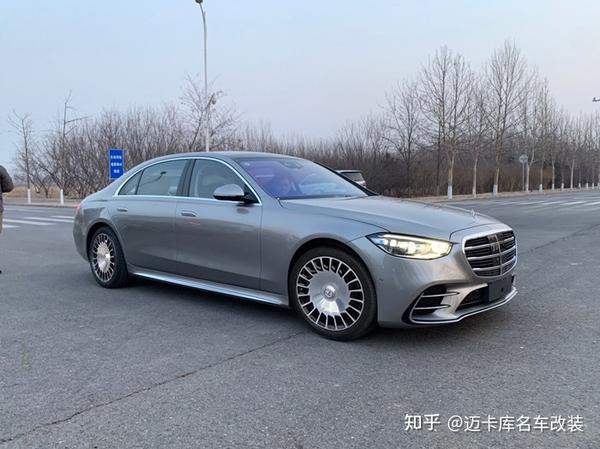 21款奔驰s400 s450改装迈巴赫大饼轮毂